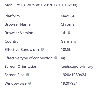 Accessing a single browser monitoring trace